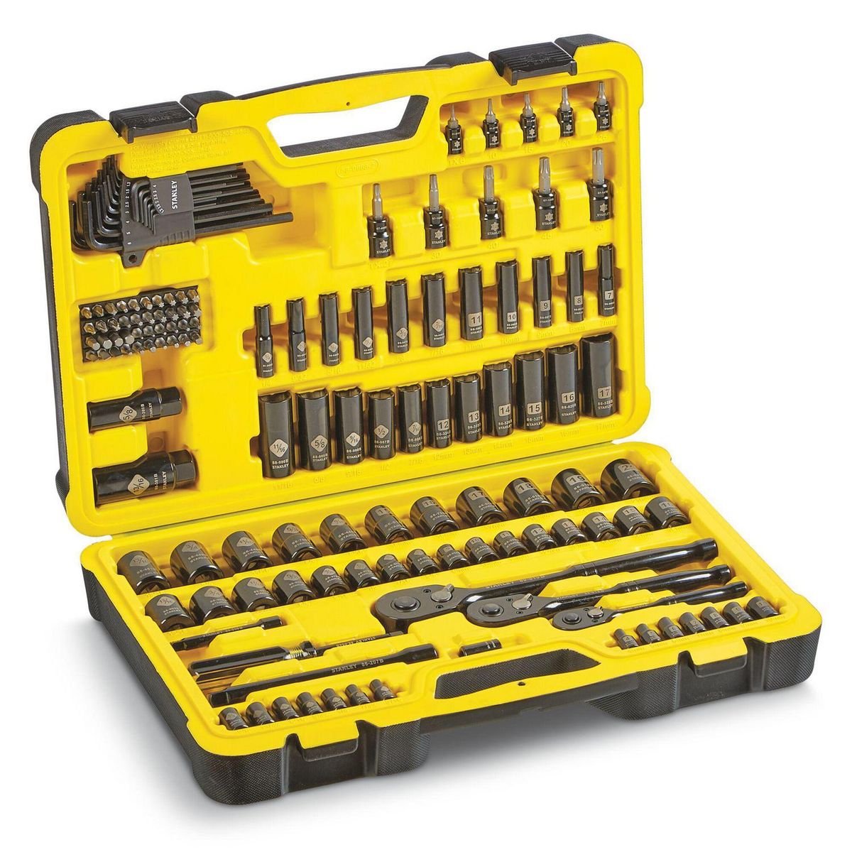 STANLEY - Set mecánico dados y llaves 150 piezas