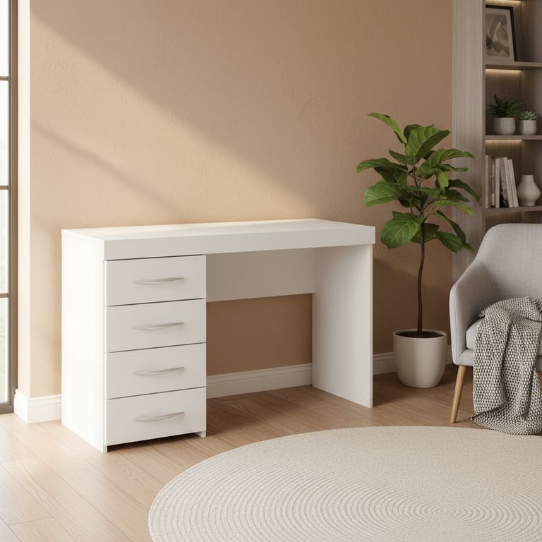 HOGA Escritorio Tek 120x76x47 cm Blanco