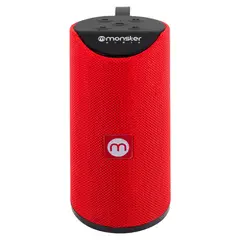 MONSTER AUDIO - Parlante bluetooth rojo