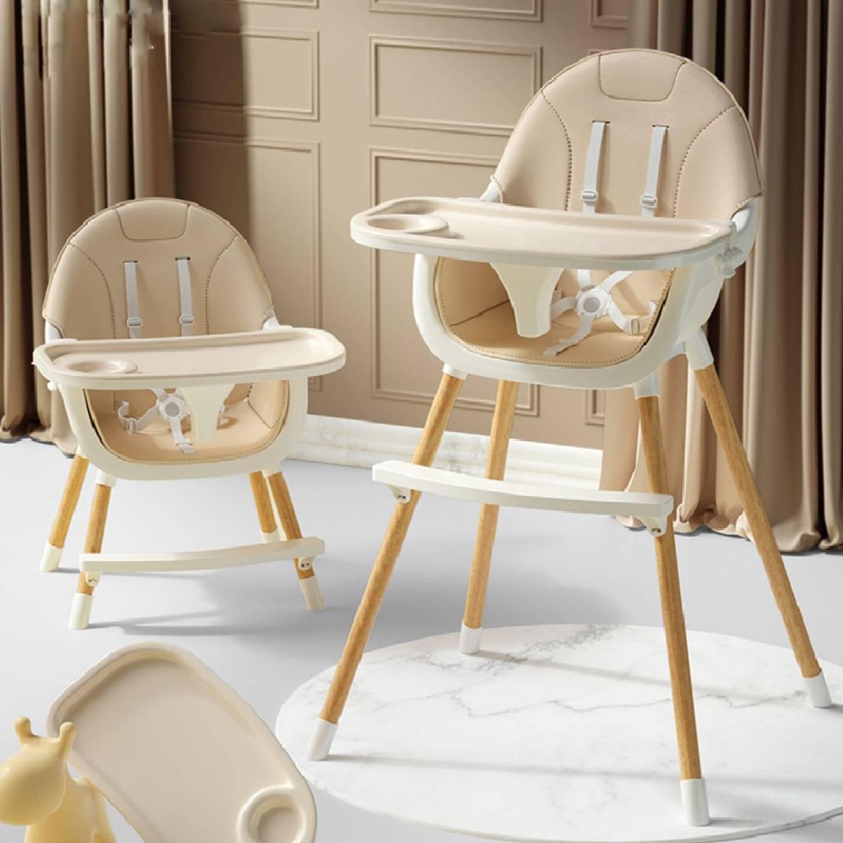 KIDSCOOL - Silla de comer niza beige