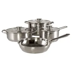 ROICHEN - Batería de cocina 7 piezas acero inoxidable
