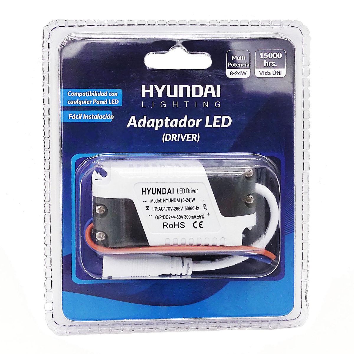 HYUNDAI - Pack 3 Driver adaptador paneles led 8-24 W
