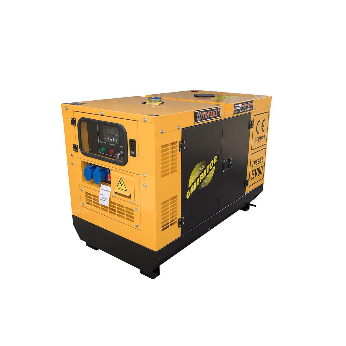 TOYAKI - Generador Eléctrico Insonorizado a Diésel Partida Manual 9000 W 30 l