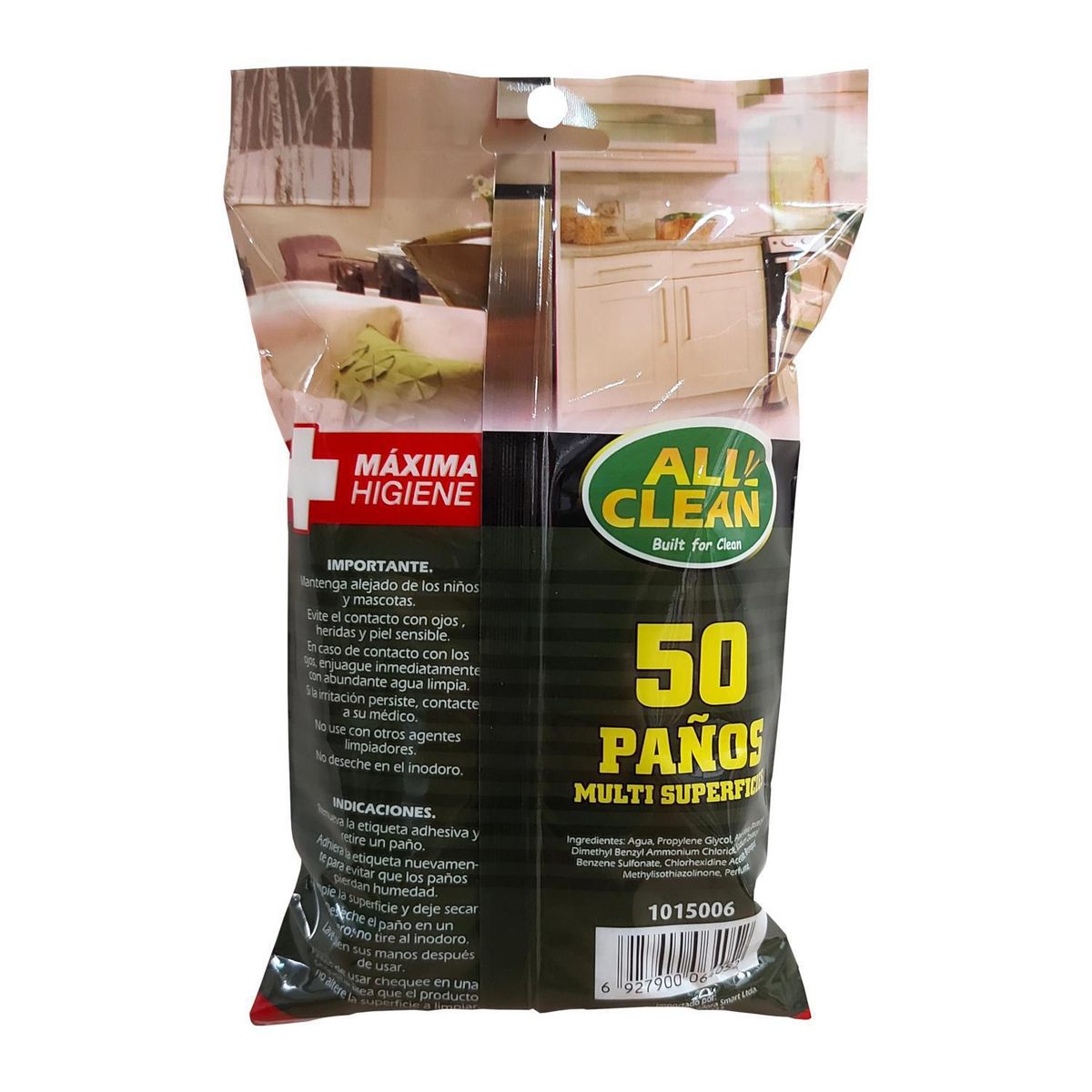 ALL CLEAN - Paños Húmedos Multiuso All Clean Cocina Limpieza Profunda