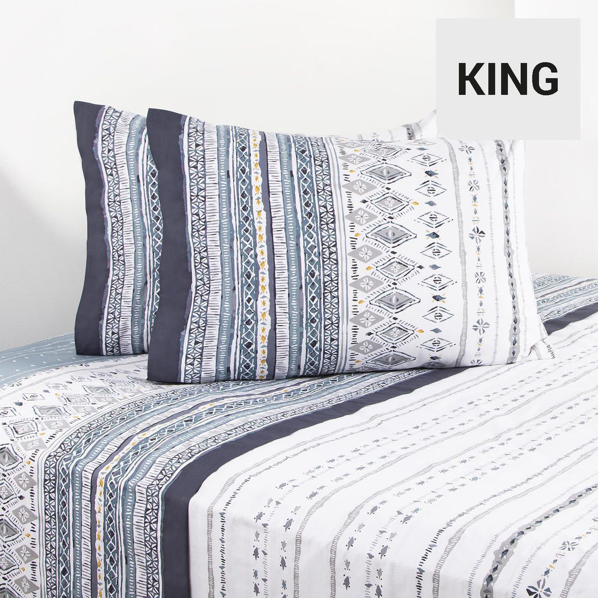 CANNON - Juego de Sábanas Osiris King 200 Hilos Multicolor