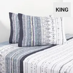 CANNON - Juego sábanas 200 hilos osiris multicolor king