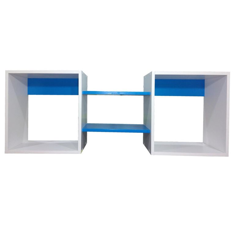 Repisa Cubo Melamina 4 Nivel(es) 120x40x25 cm Azul