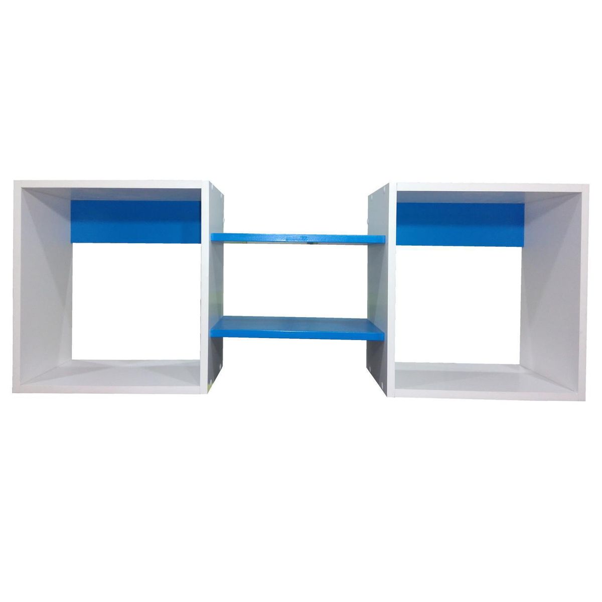 MUEBLES KIDS - Repisa Cubo Melamina 4 Nivel(es) 120x40x25 cm Azul