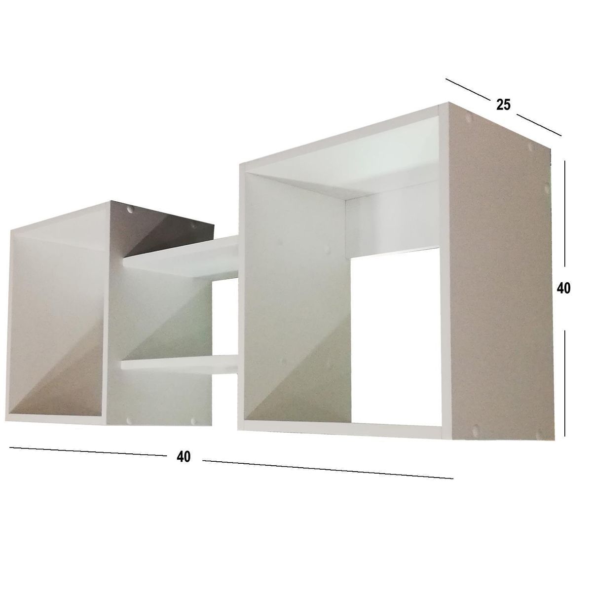 MUEBLES KIDS - Repisa Cubo  4 Nivel(es) 120x40x25 cm Blanco