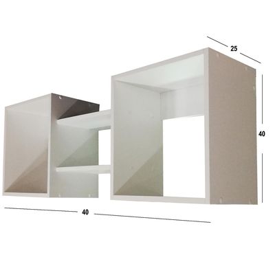 Imagen 2 del producto Repisa Cubo 4 Nivel(es) 120x40x25 cm Blanco