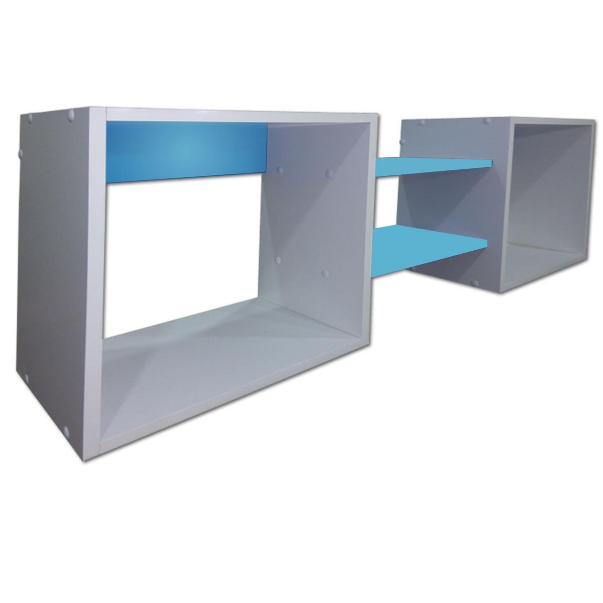 MUEBLES KIDS - Repisa Cubo Melamina 4 Nivel(es) 120x40x25 cm Calipso