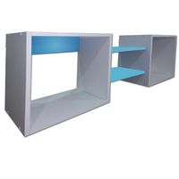 Repisa Cubo Melamina 4 Nivel(es) 120x40x25 cm Calipso