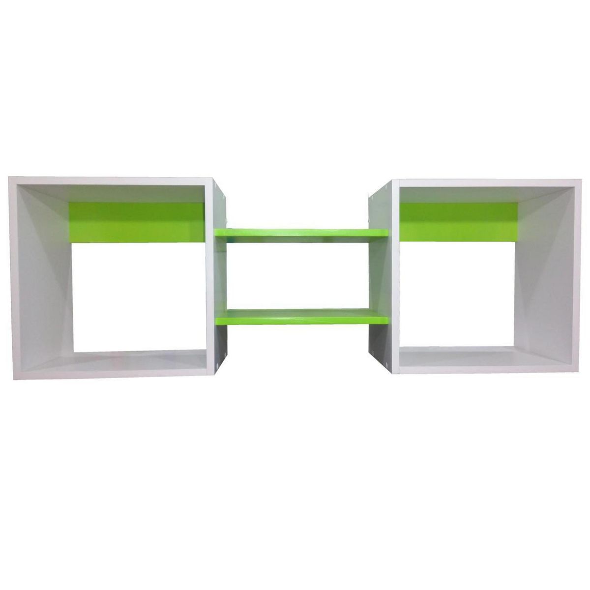MUEBLES KIDS - Repisa Cubo Melamina 4 Nivel(es) 120x40x25 cm Verde Pistacho