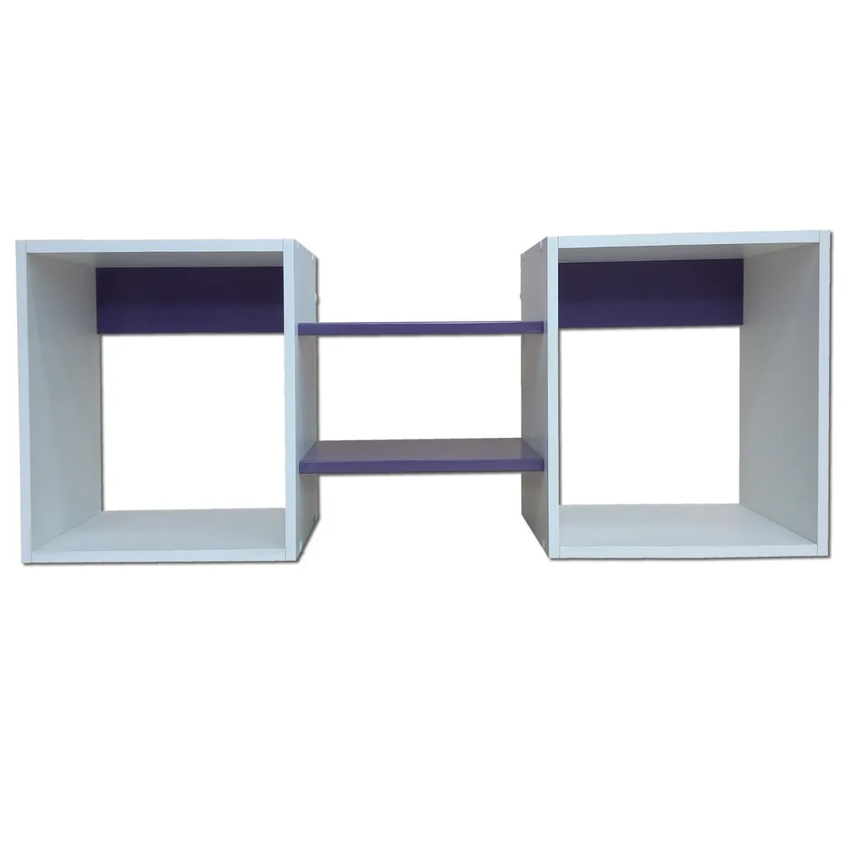 MUEBLES KIDS - Repisa Cubo Melamina 4 Nivel(es) 120x40x25 cm Grafito