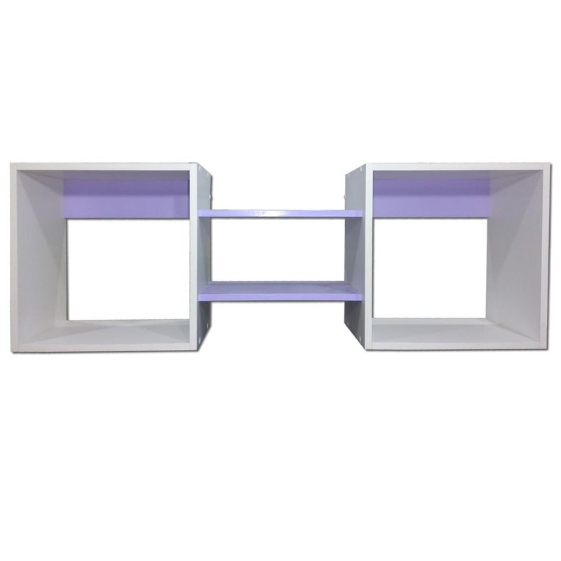 MUEBLES KIDS - Repisa Cubo Melamina 4 Nivel(es) 120x40x25 cm Lila