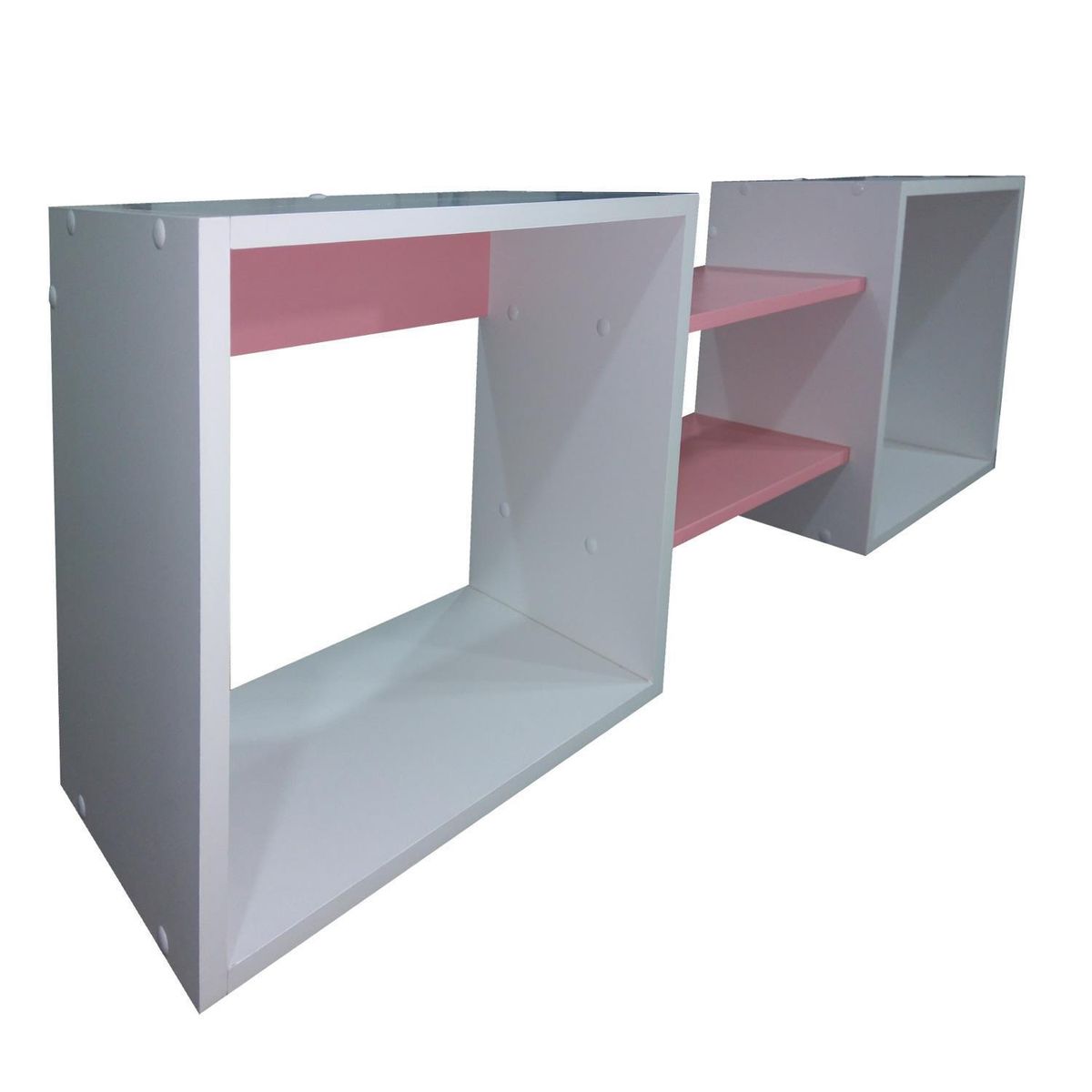 MUEBLES KIDS - Repisa Cubo Melamina 4 Nivel(es) 120x40x25 cm Rosado Chicle