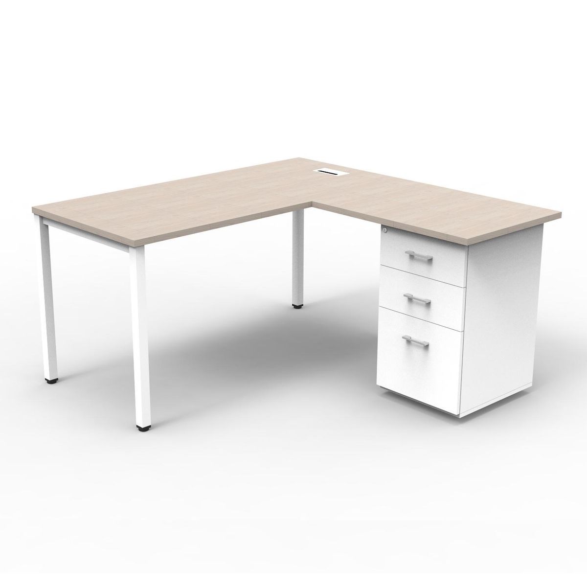 INDUMAC - Estación Pedestal Blanco 150x75x150 cm