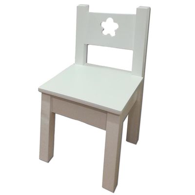 Imagen 2 del producto Mesa Infantil con 2 Sillas Blanco 60x60x60 cm