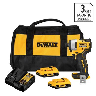 Atornillador de impacto inalmbrico 20V + 2 bateras