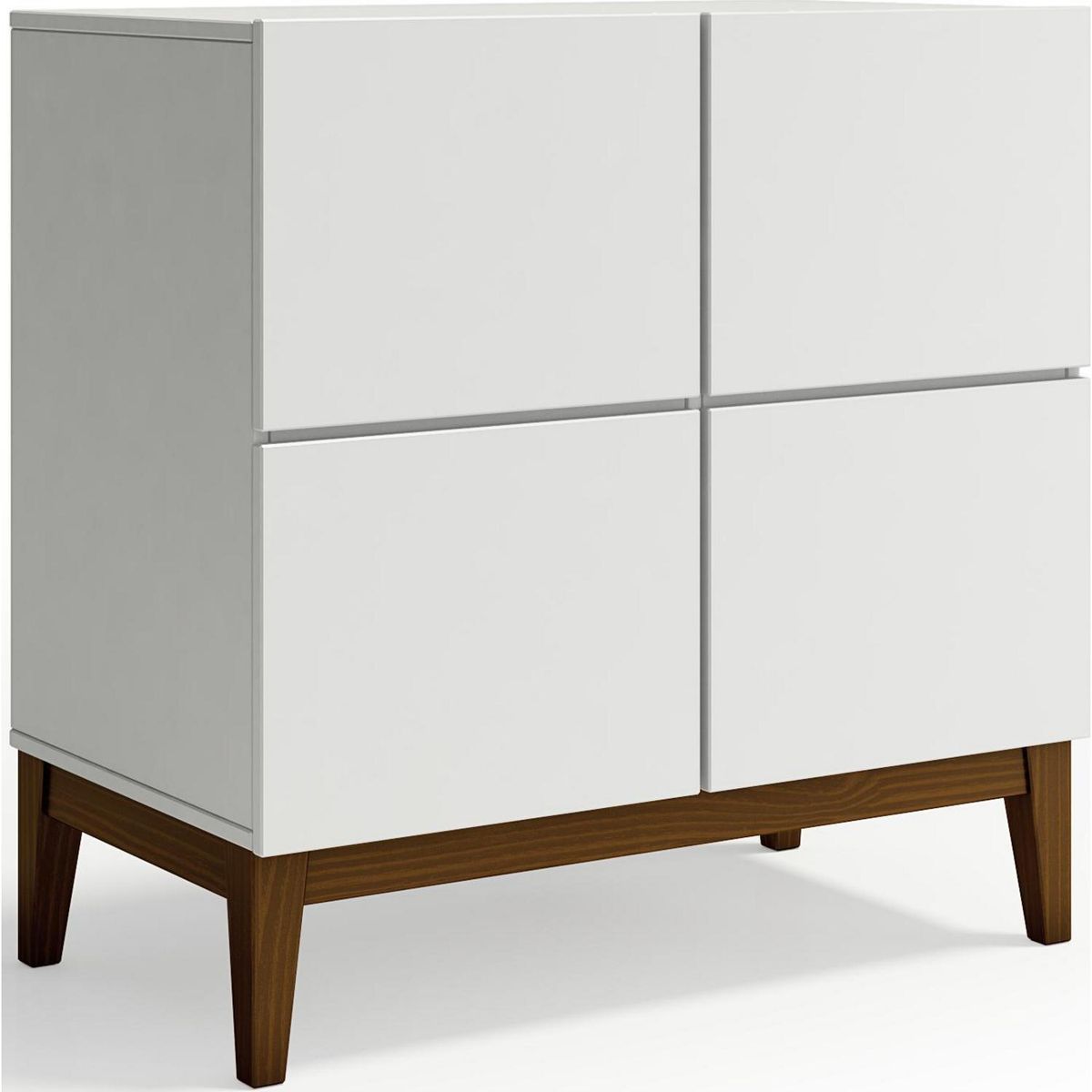 AR DESIGN - Buffet Klein Blanco/Nogal 80xx80 cm