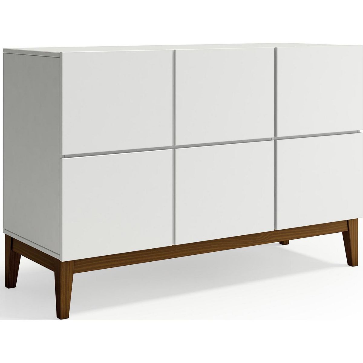 AR DESIGN - Buffet Klein Blanco/Nogal 120xx80 cm
