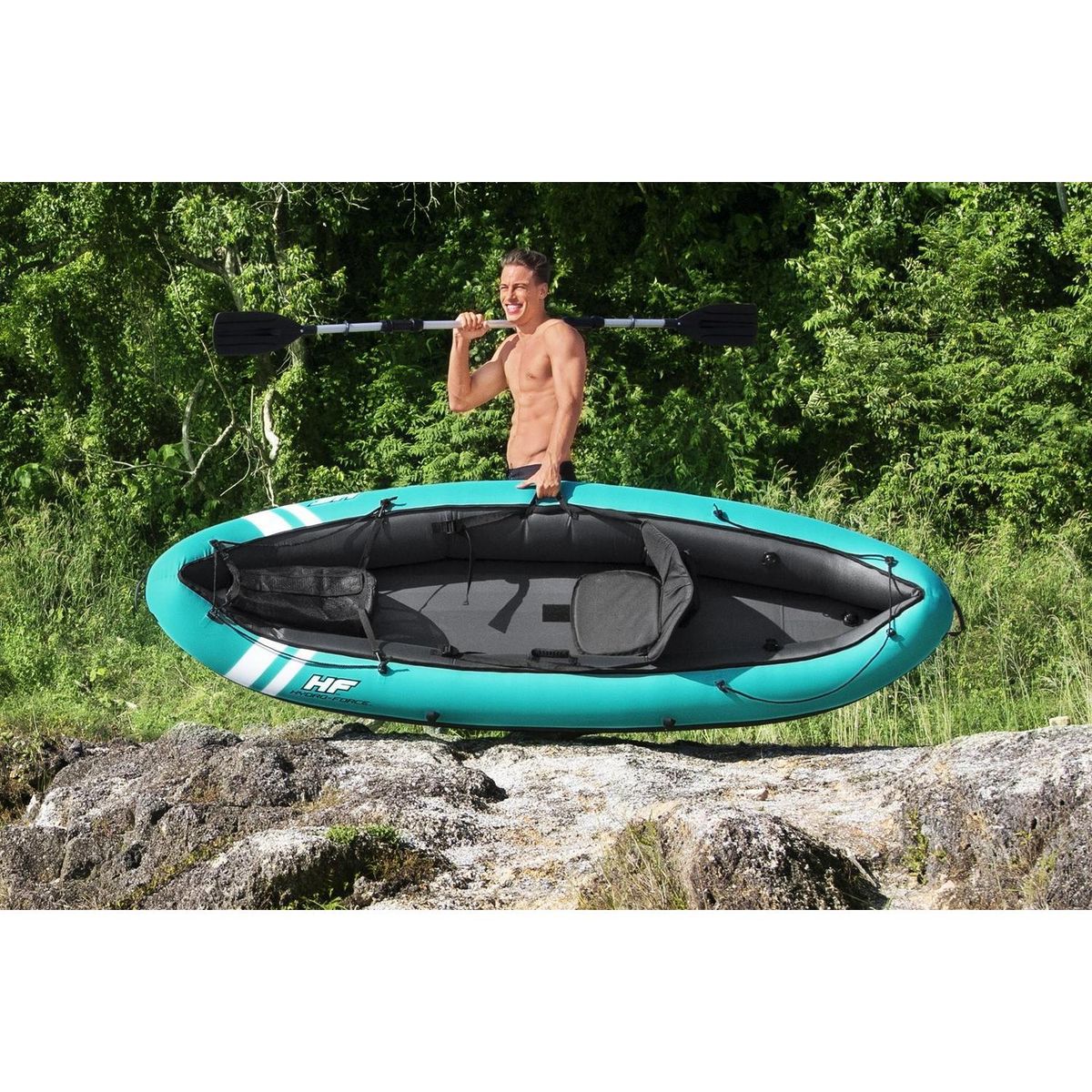 BESTWAY - Kayak Ventura 1 Persona(s) 280x86 cm Azul