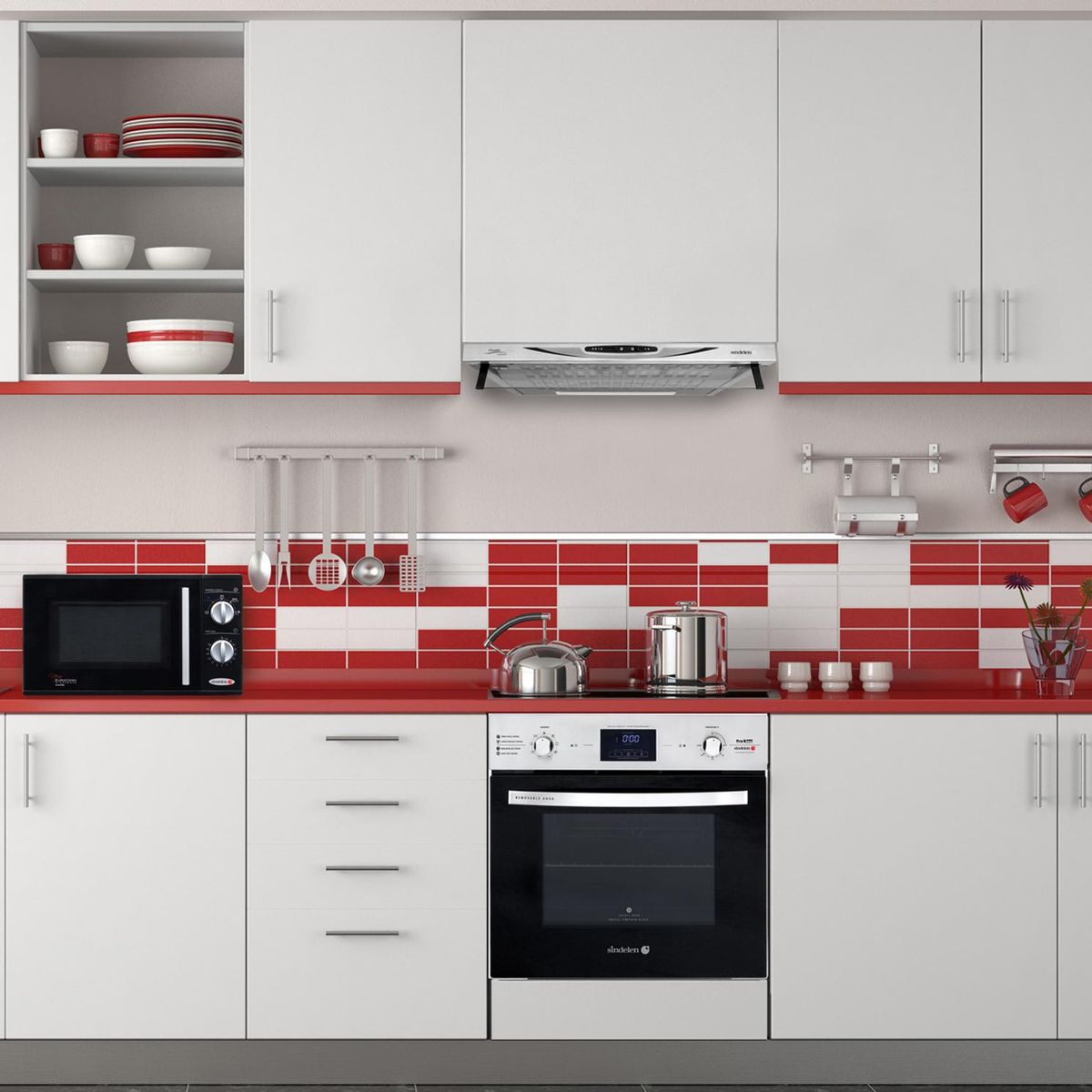 SINDELEN - Horno Eléctrico Empotrado 57 Litros HE-7400IN