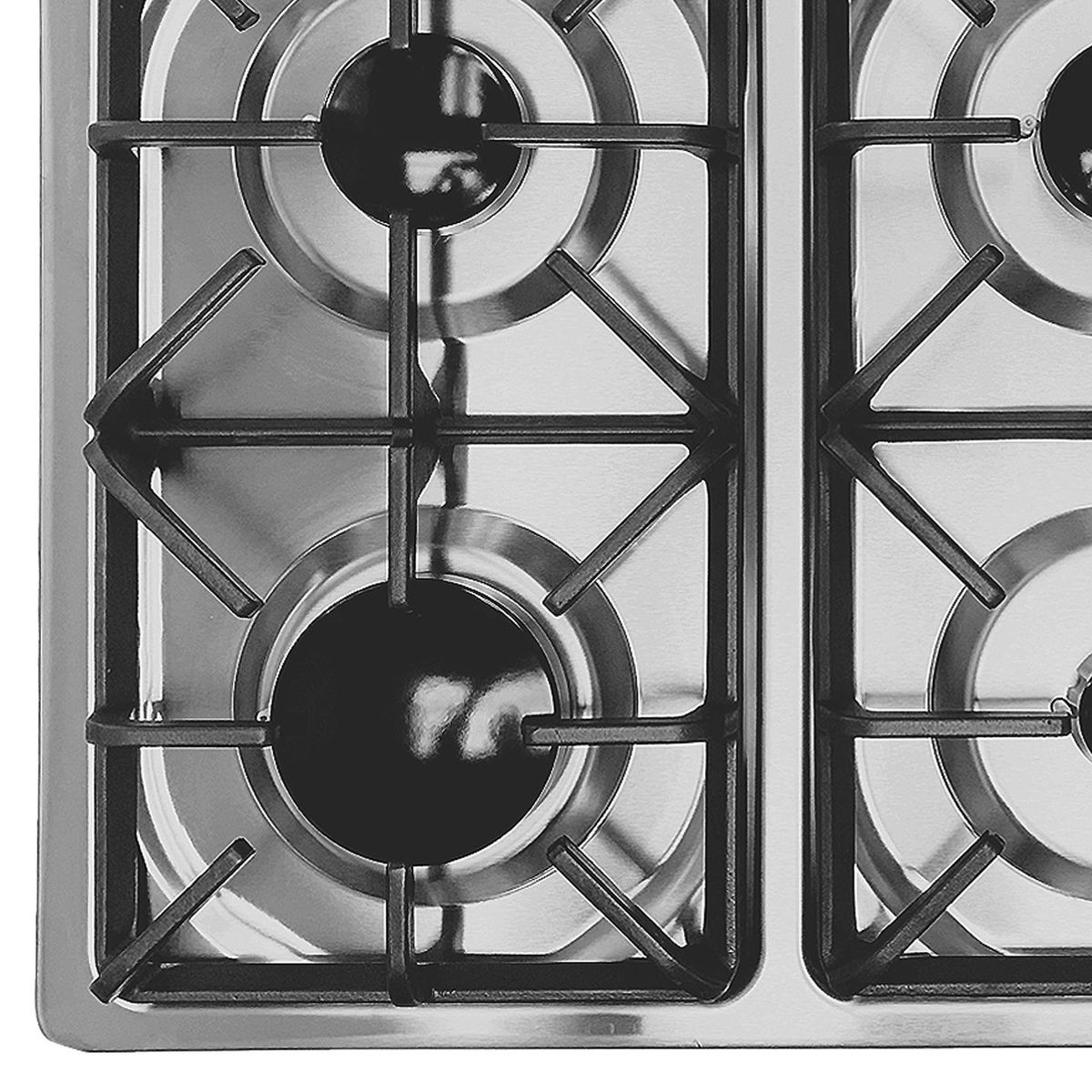 SINDELEN - Encimera Gas 4 Platos Inox CE4-615IN