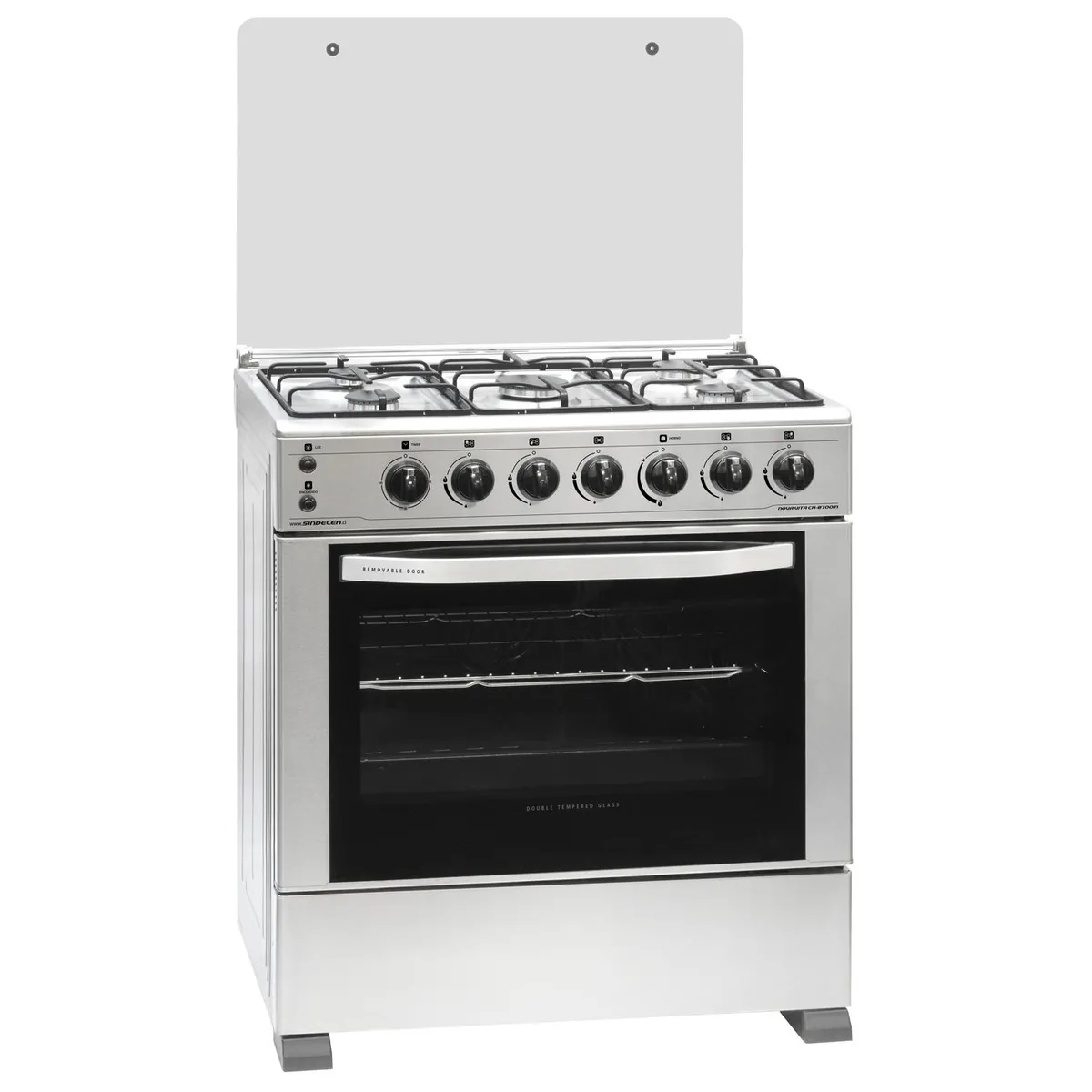 SINDELEN - Cocina a Gas 5 Platos Inox CH-8700IN