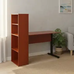 AGM - Escritorio estante 120x53x126 cm melamina cerezo