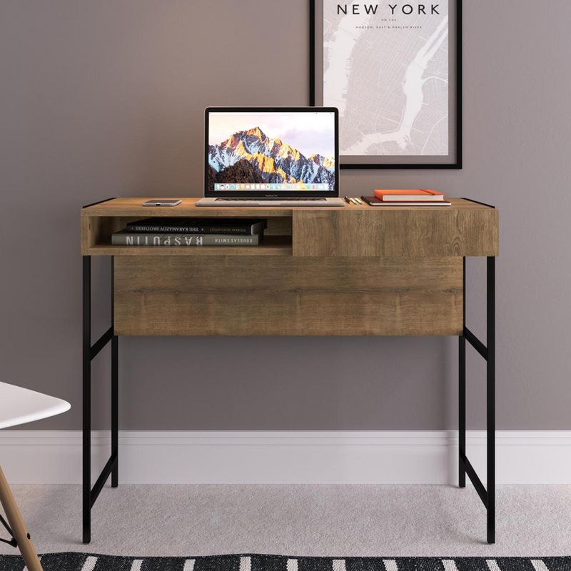 DECOCASA - Escritorio 76x46,5x93 cm MDF café
