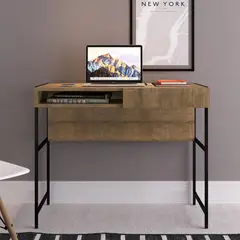 DECOCASA - Escritorio 76x46,5x93 cm MDF café