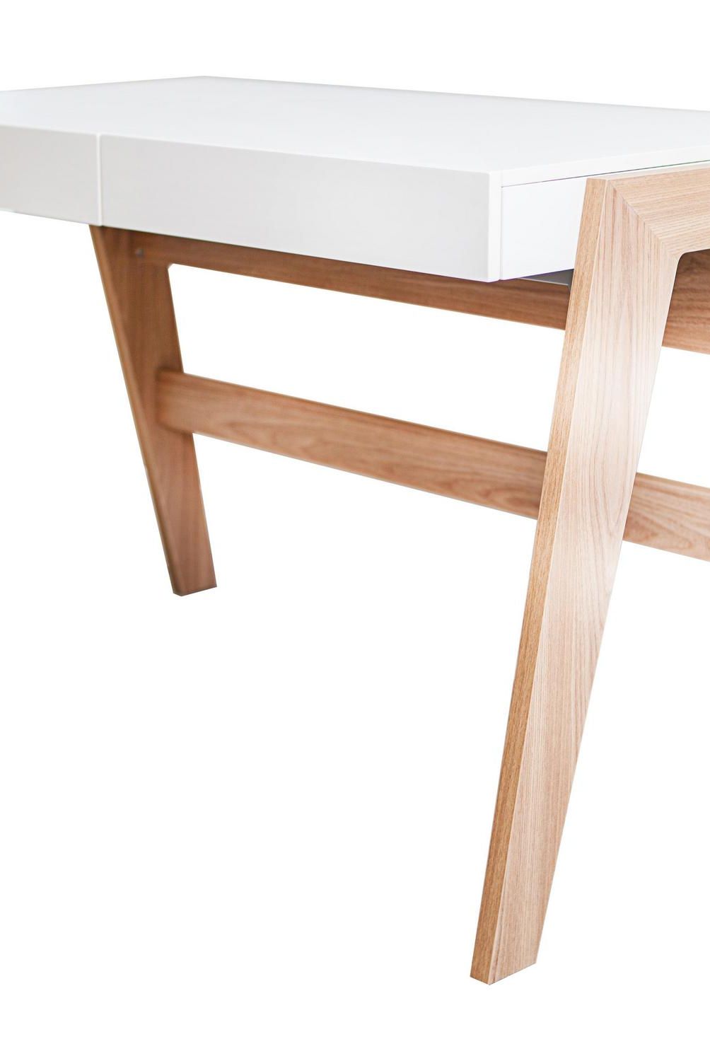 DECOCASA - Escritorio 77,5x63,5x120 cm MDF blanco