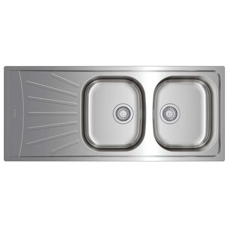 TEKA - Lavaplatos empotrado 2 Cubeta(s) 116x16x50 cm Acero inoxidable