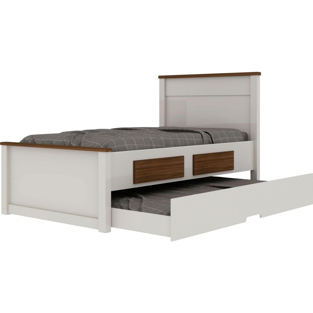 DECOCASA - Cama Nido Houston 1.5 plazas Blanco