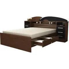 DECOCASA - Cama Premium 2 plazas + Cajones