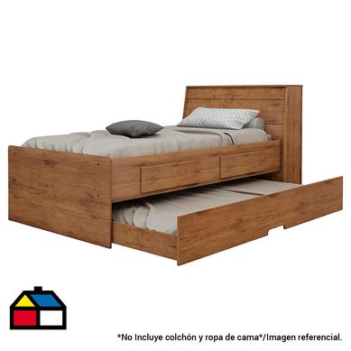 Cama amaderada 1 plaza