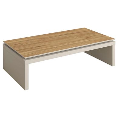 Mesa de centro 32,5x59x120 cm blanco