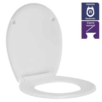 Asiento wc redondo de Coralink blanco