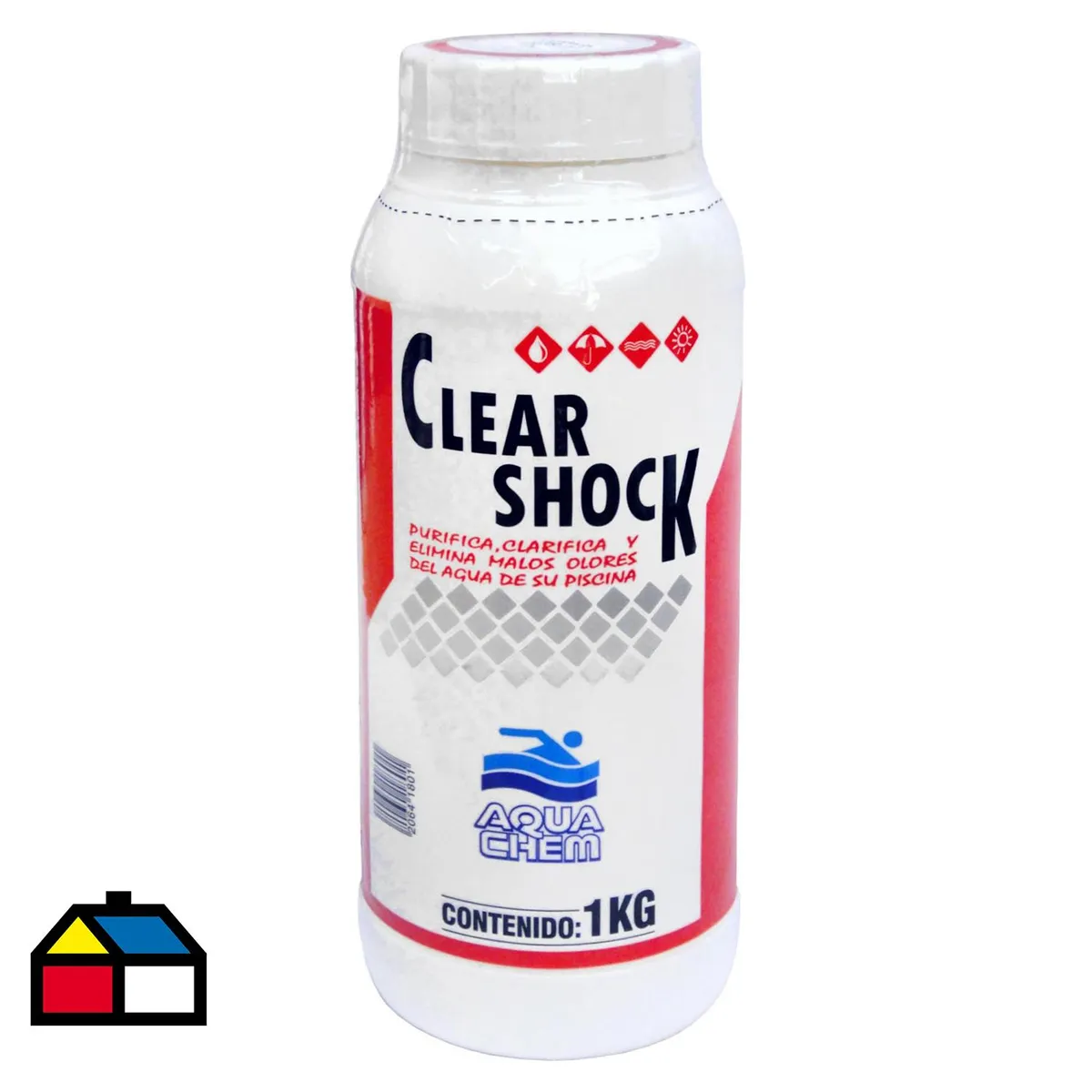 AQUACHEM - Mantenedor para Piscinas Granulado 1 kg Frasco (plástico/vidrio)
