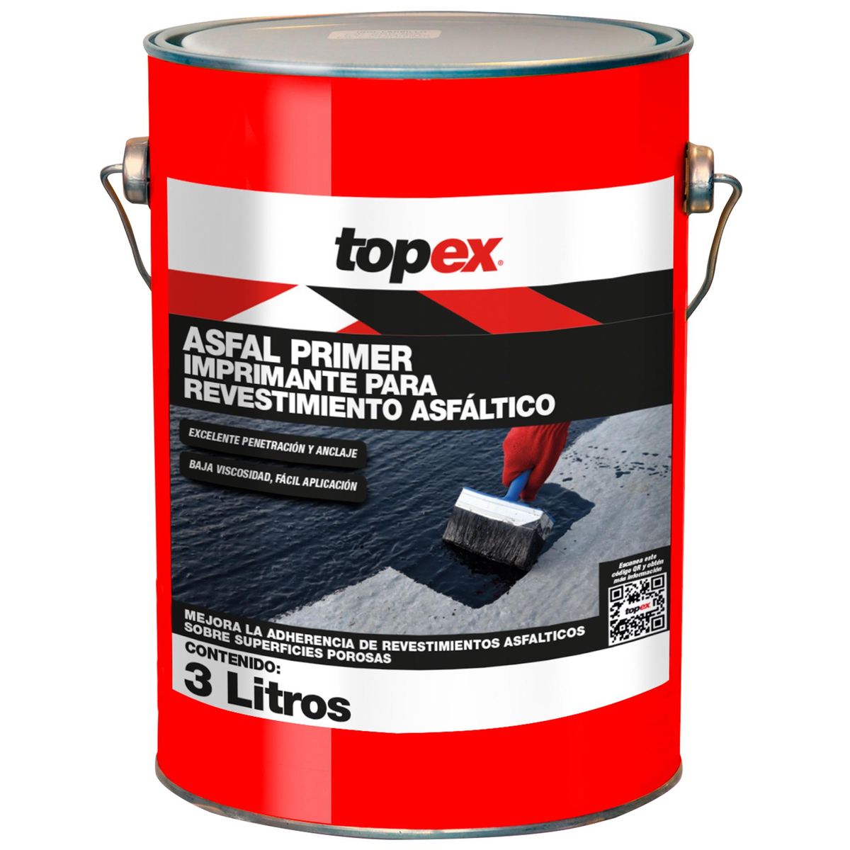 TOPEX - Galón 3 litros imprimante para revestimiento asfáltico