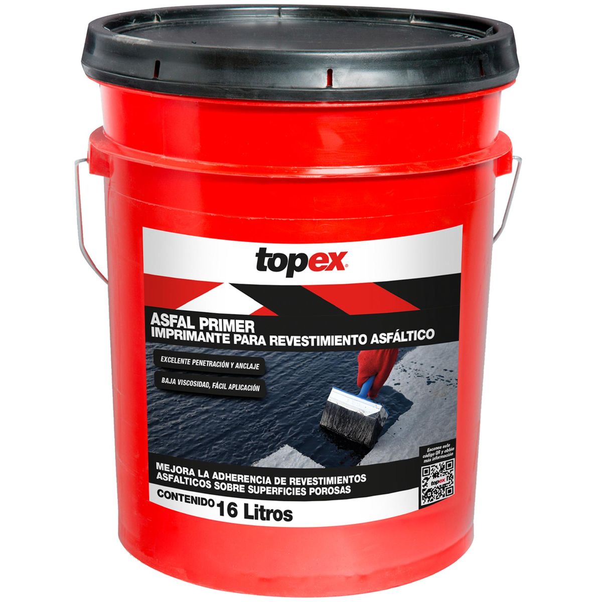 TOPEX - Tineta 16 litros imprimante para revestimiento asfáltico