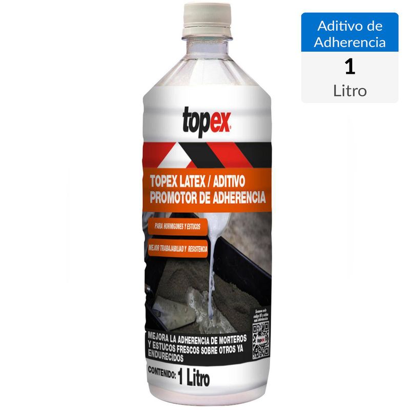 TOPEX - Botella 1 litro aditivo promotor de adherencia hormigón