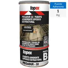 TOPEX - Juego (A+B) 1 kg puente adherente estructural epóxico Pegadur 32