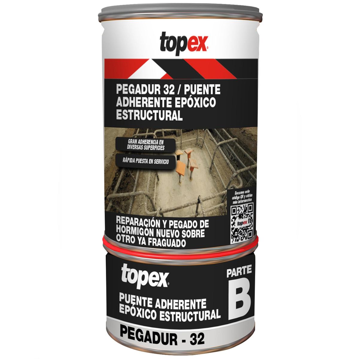 TOPEX - Juego (A+B) 1 kg puente adherente estructural epóxico Pegadur 32