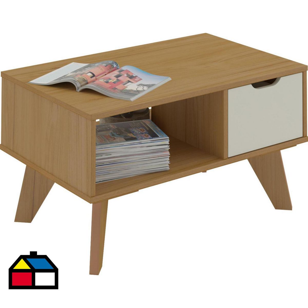 MOBILO - Mesa de Centro Marfil 44x75x33 cm