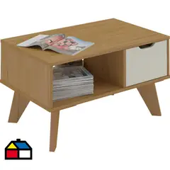 MOBILO - Mesa de centro 44x35x73 cm marfil
