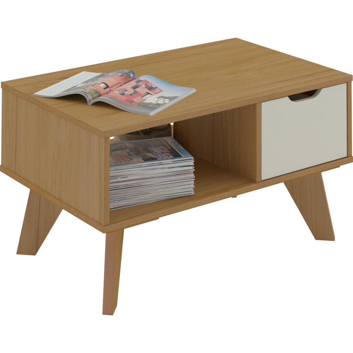 MOBILO - Mesa de Centro Marfil 44x75x33 cm