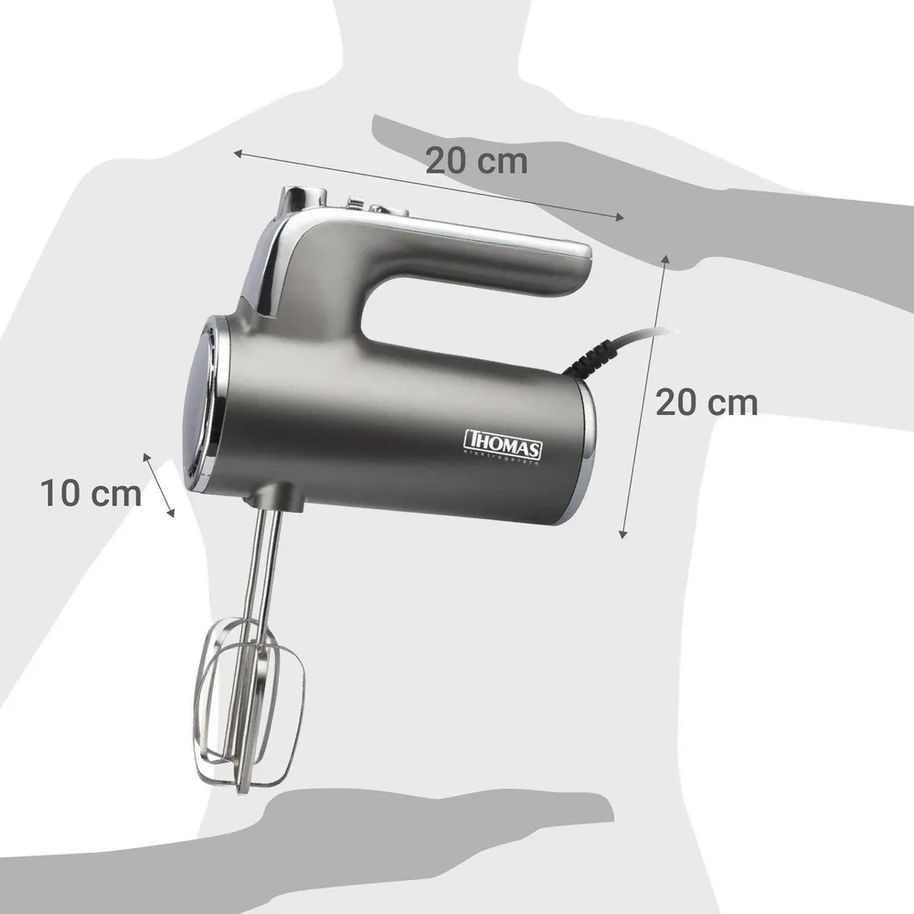 Thomas Batidora de Mano 400W TH-8845M Gris, foto 7