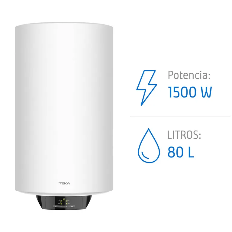 Termo Digital Eco Vertical Eléctrico 80 Litros 1500 W de Muro